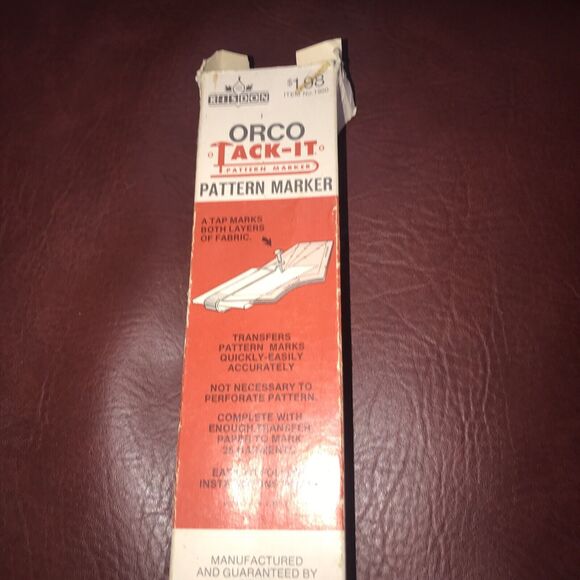 ORCO Tack-It Pattern Fabric Marker with Transfer Paper Original Box USA Vintage - Picture 3 of 5